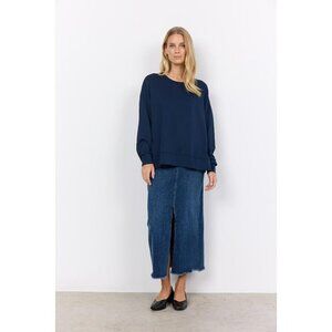 NWT SOYA CONCEPT Navy BANU 164 Crewneck Sweater